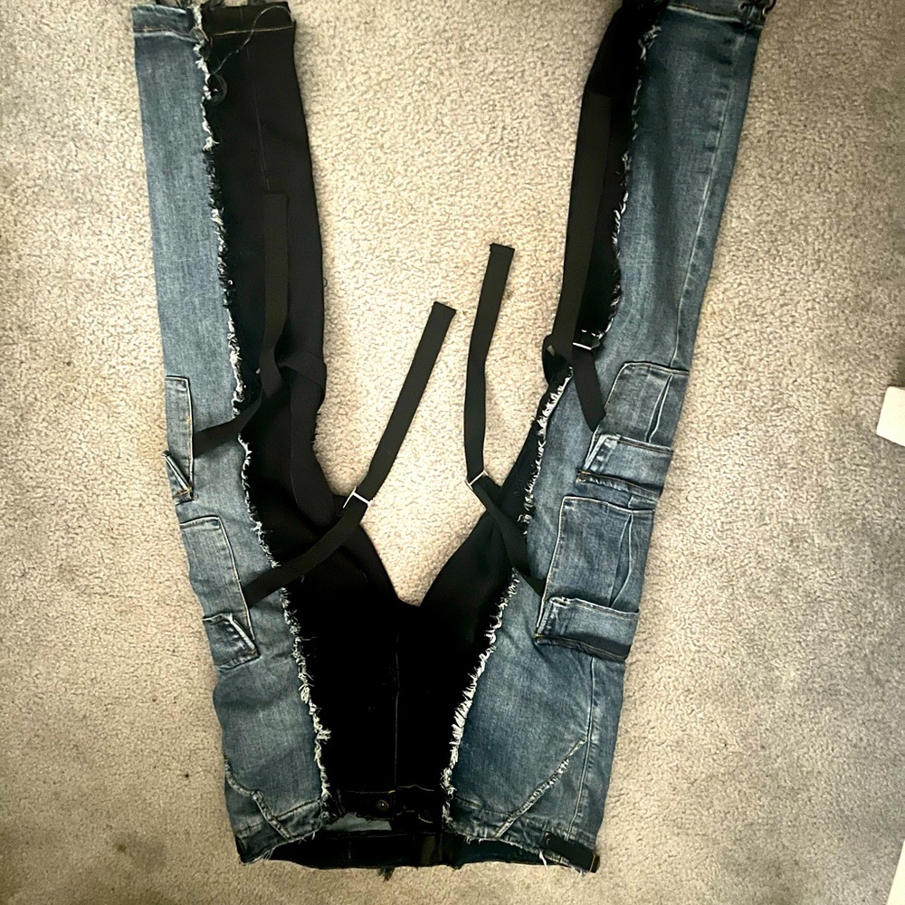 Valabasas Denim Blue & Black Size 36 Worn Once